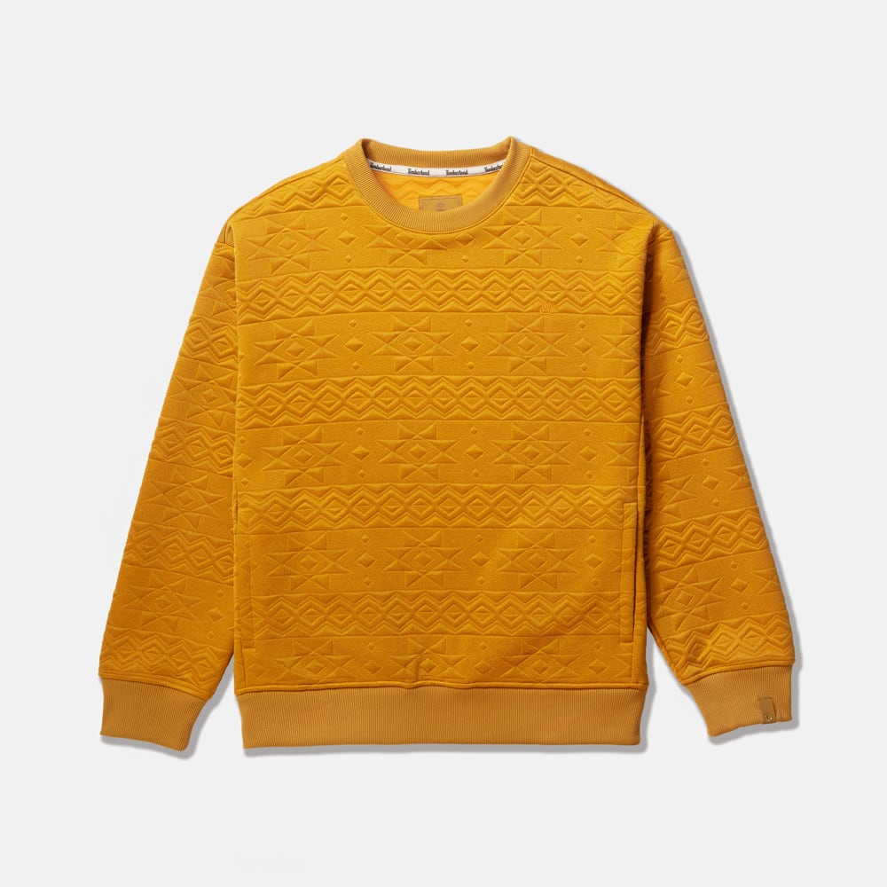 【TOKYO DESIGN COLLECTIVE】 ジャカード クルーネック スウェット シャツ ユニセックス