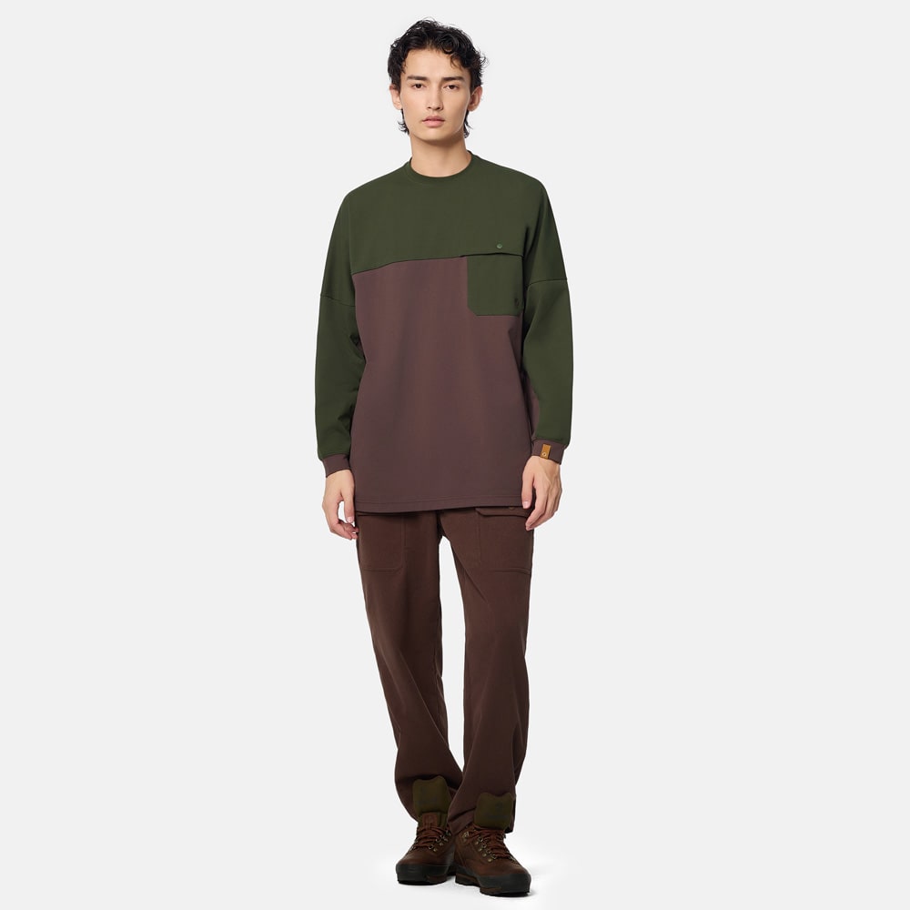 【TOKYO DESIGN COLLECTIVE】 長袖 ポケット Tシャツ ユニセックス