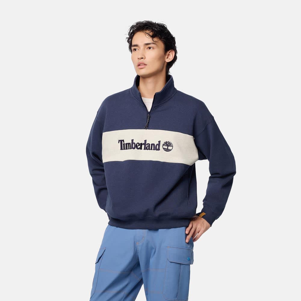 【TOKYO DESIGN COLLECTIVE】 ハーフジップ スウェットシャツ ユニセックス 【TOKYO DESIGN COLLECTIVE】 ハーフジップ スウェットシャツ ユニセックス