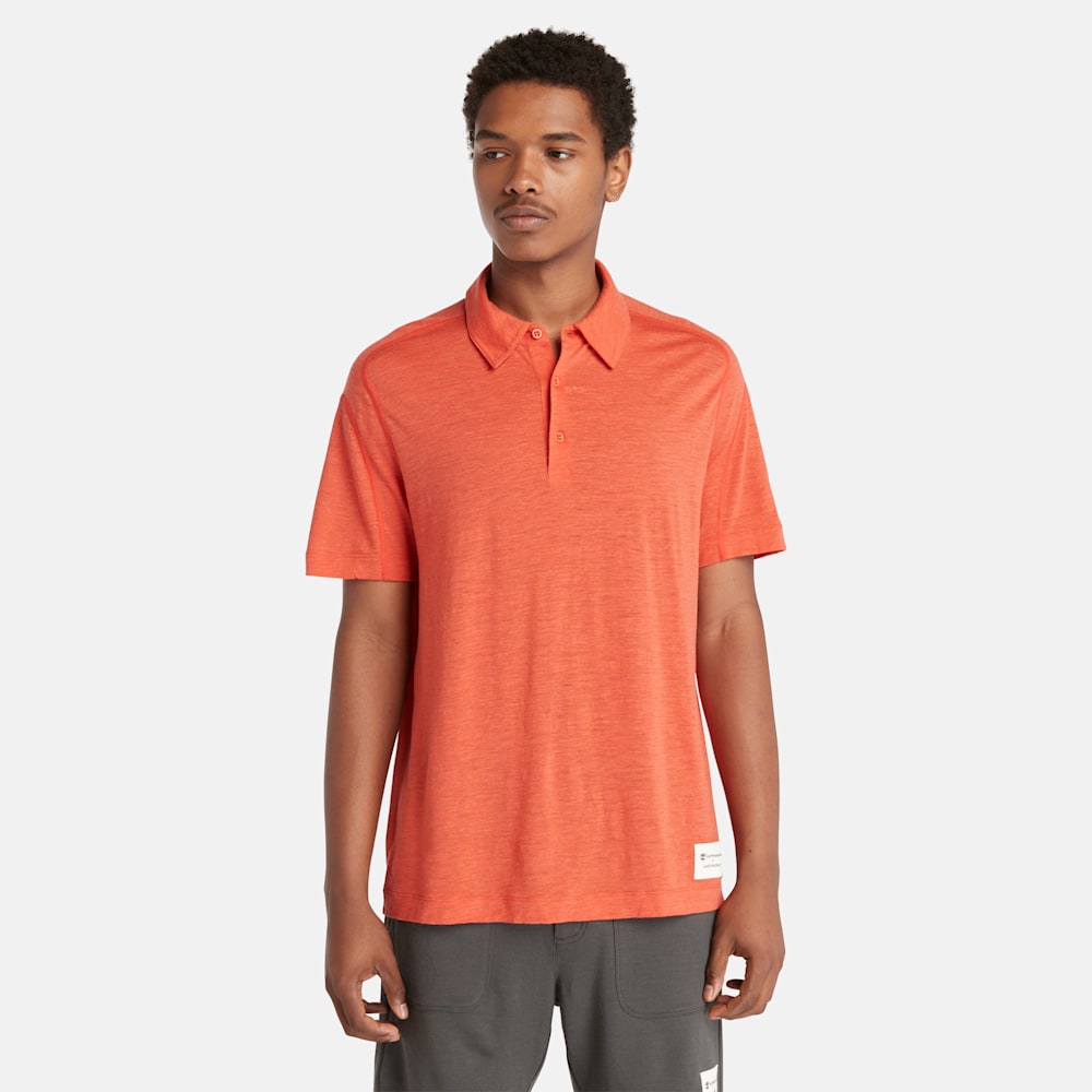 【Icebreaker x Timberland】 メンズ メリノ リネン ポロシャツ