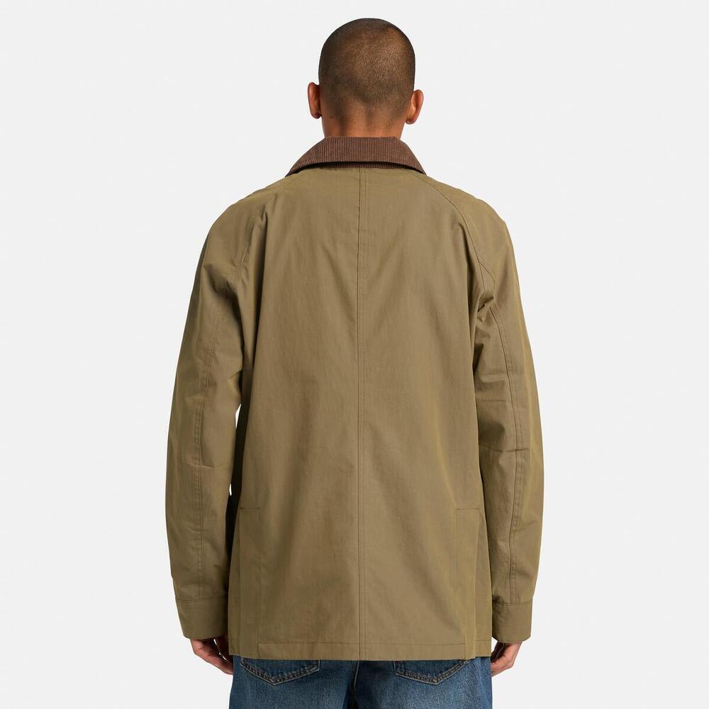 ウォータープルーフ バーン コート メンズ