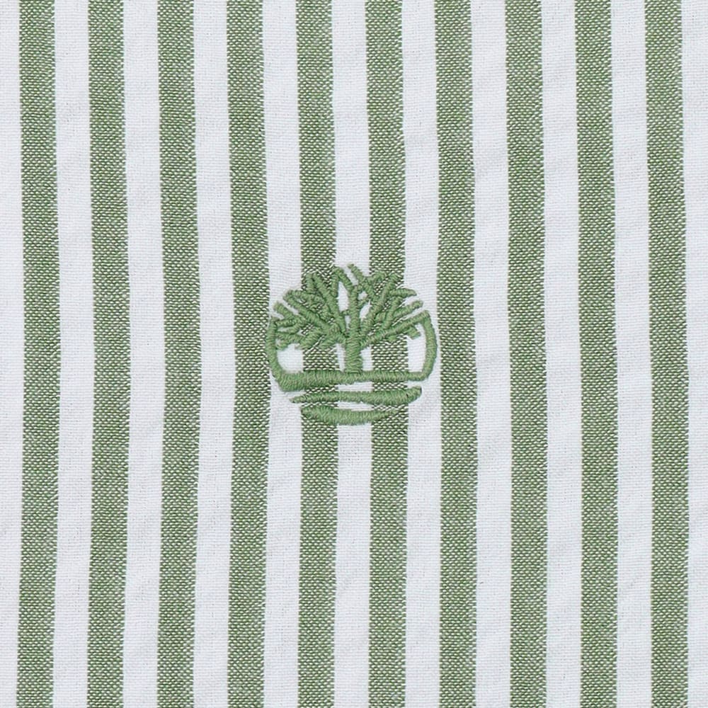 ストライプ シアサッカー 長袖 シャツ メンズ