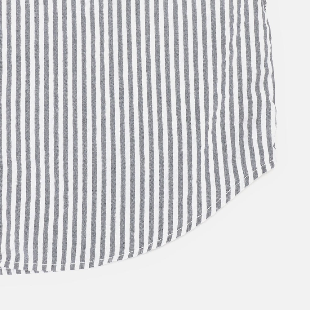 ストライプ シアサッカー 長袖 シャツ メンズ