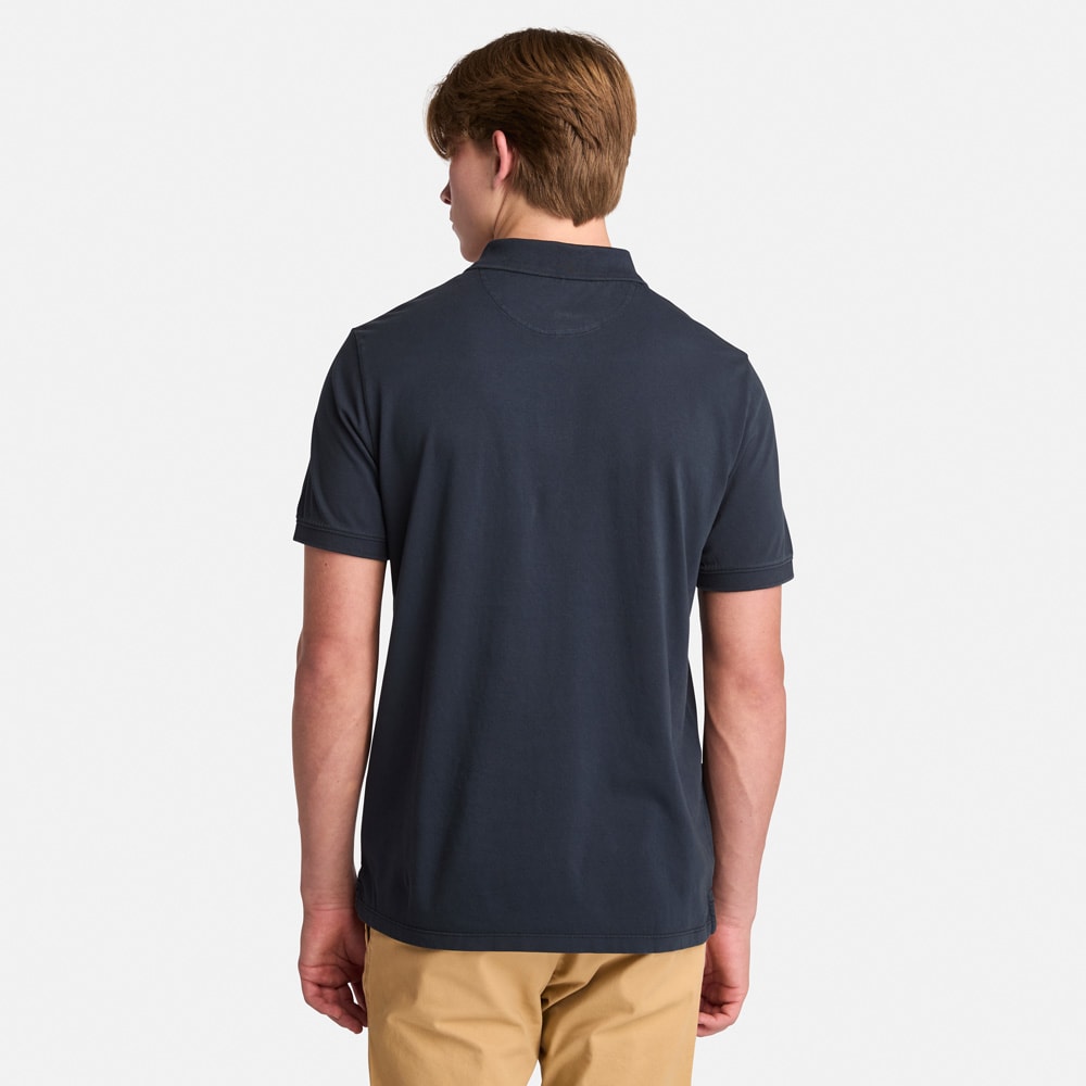 ウォッシュド 半袖 ポロシャツ メンズ