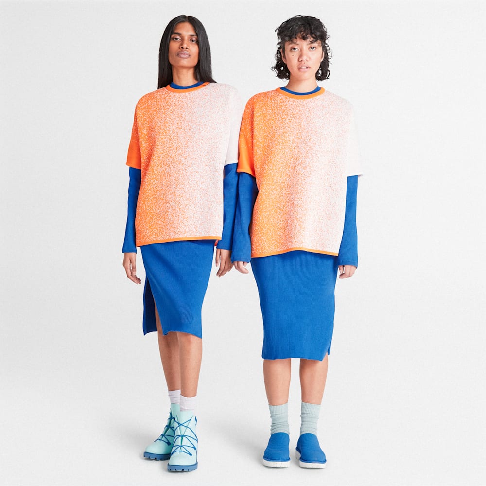 【Suzanne Oude Hengel x Timberland】 レディース 半袖 フューチャー73 ニット Tシャツ