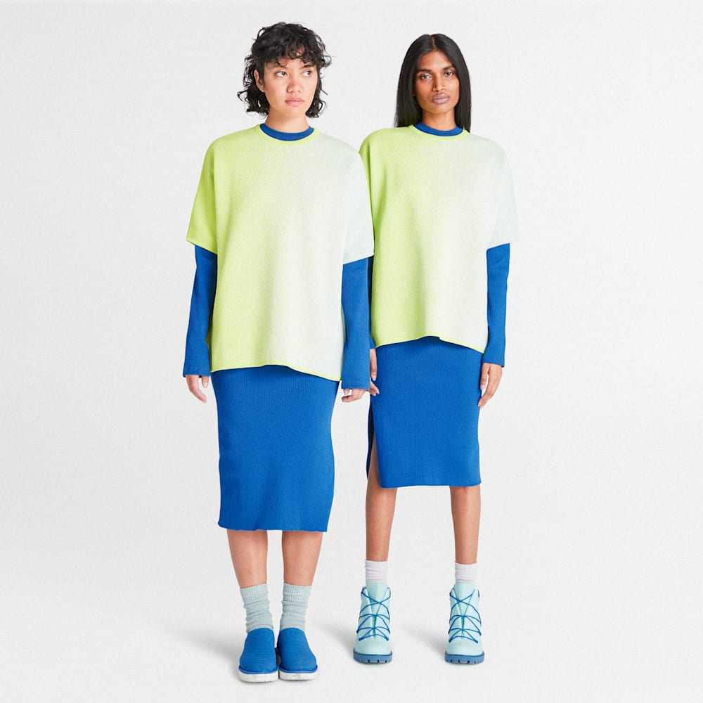 【Suzanne Oude Hengel x Timberland】 レディース 半袖 フューチャー73 ニット Tシャツ