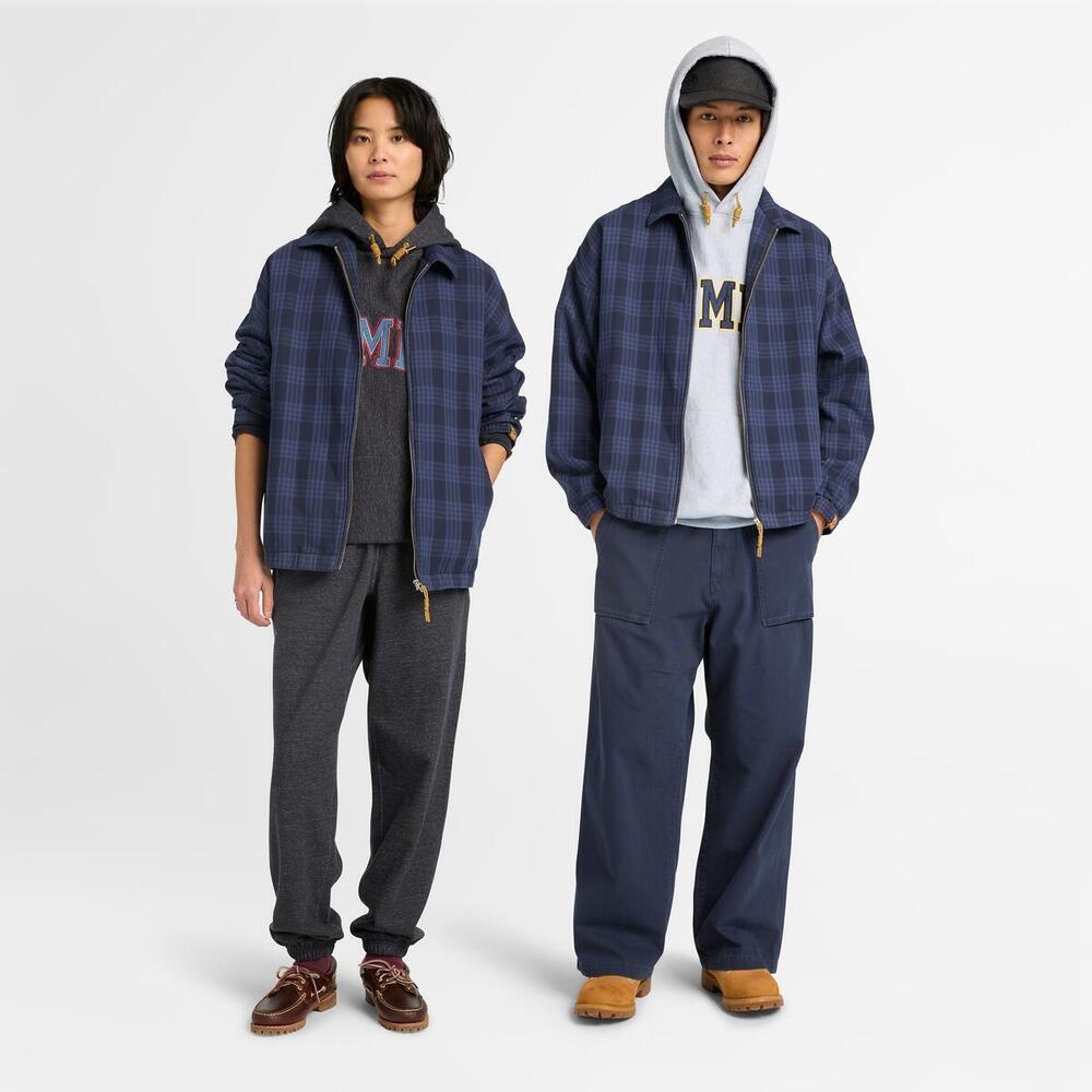 ストラザム ボマー プレイド ジャケット ユニセックス