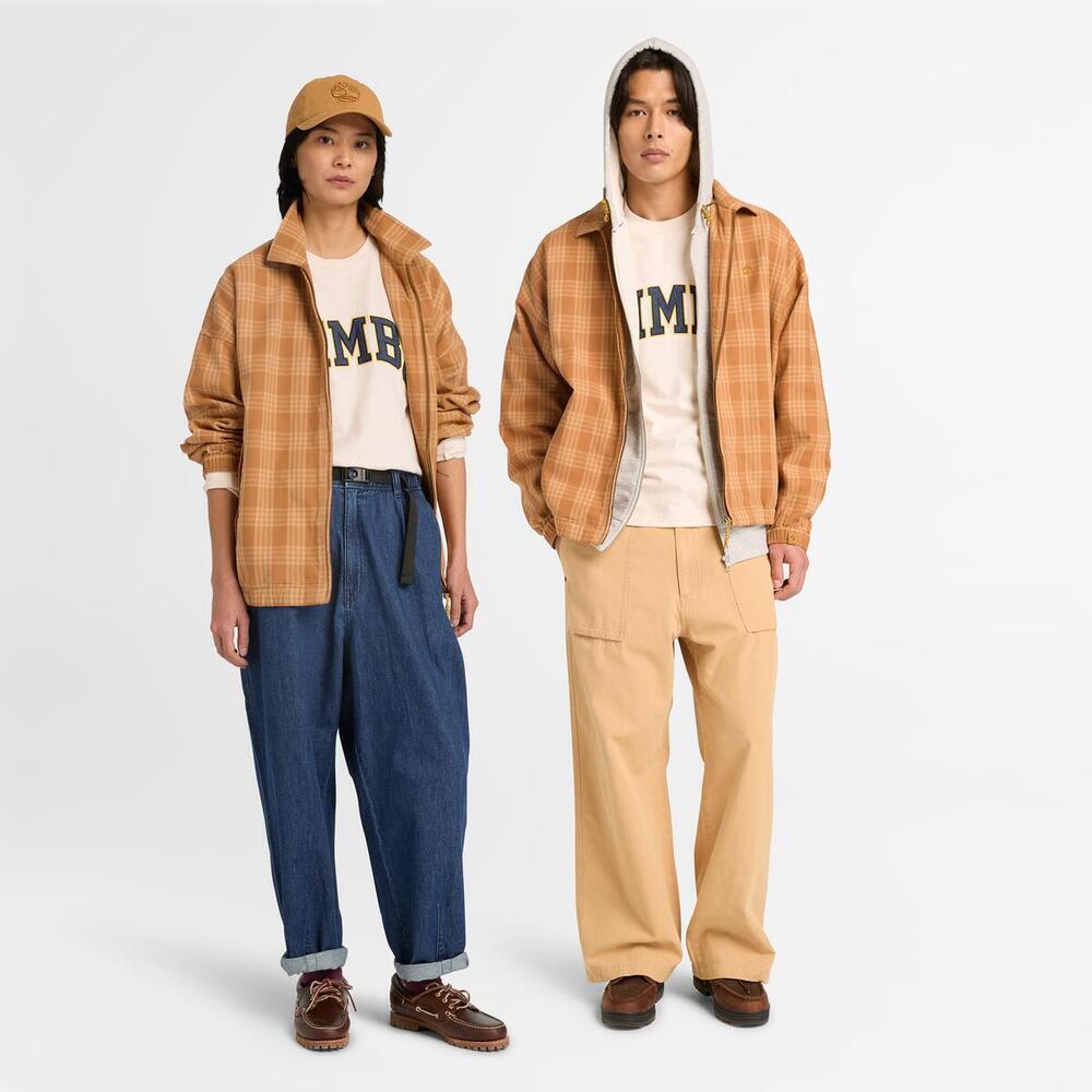 ストラザム ボマー プレイド ジャケット ユニセックス