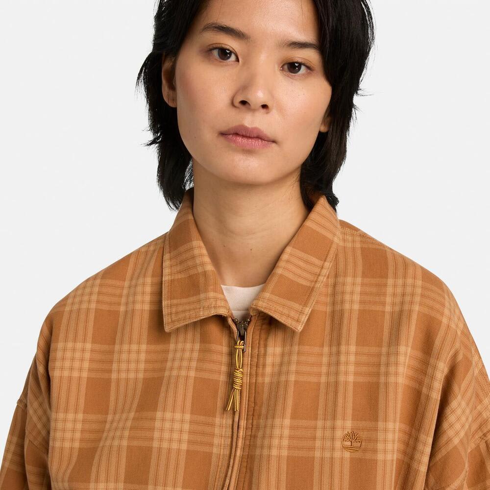 ストラザム ボマー プレイド ジャケット ユニセックス