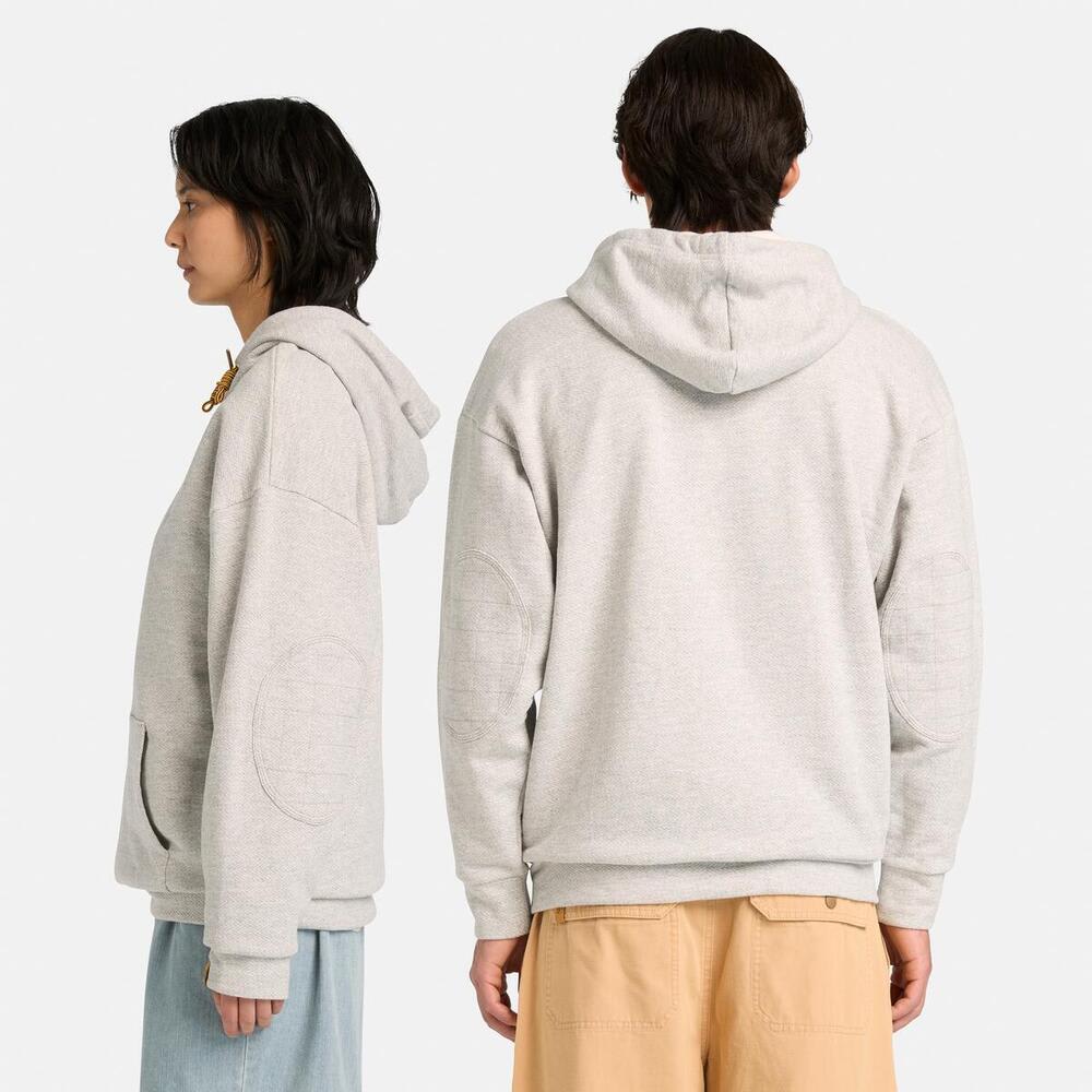 ヘリンボーン フルジップ スウェットシャツ ユニセックス