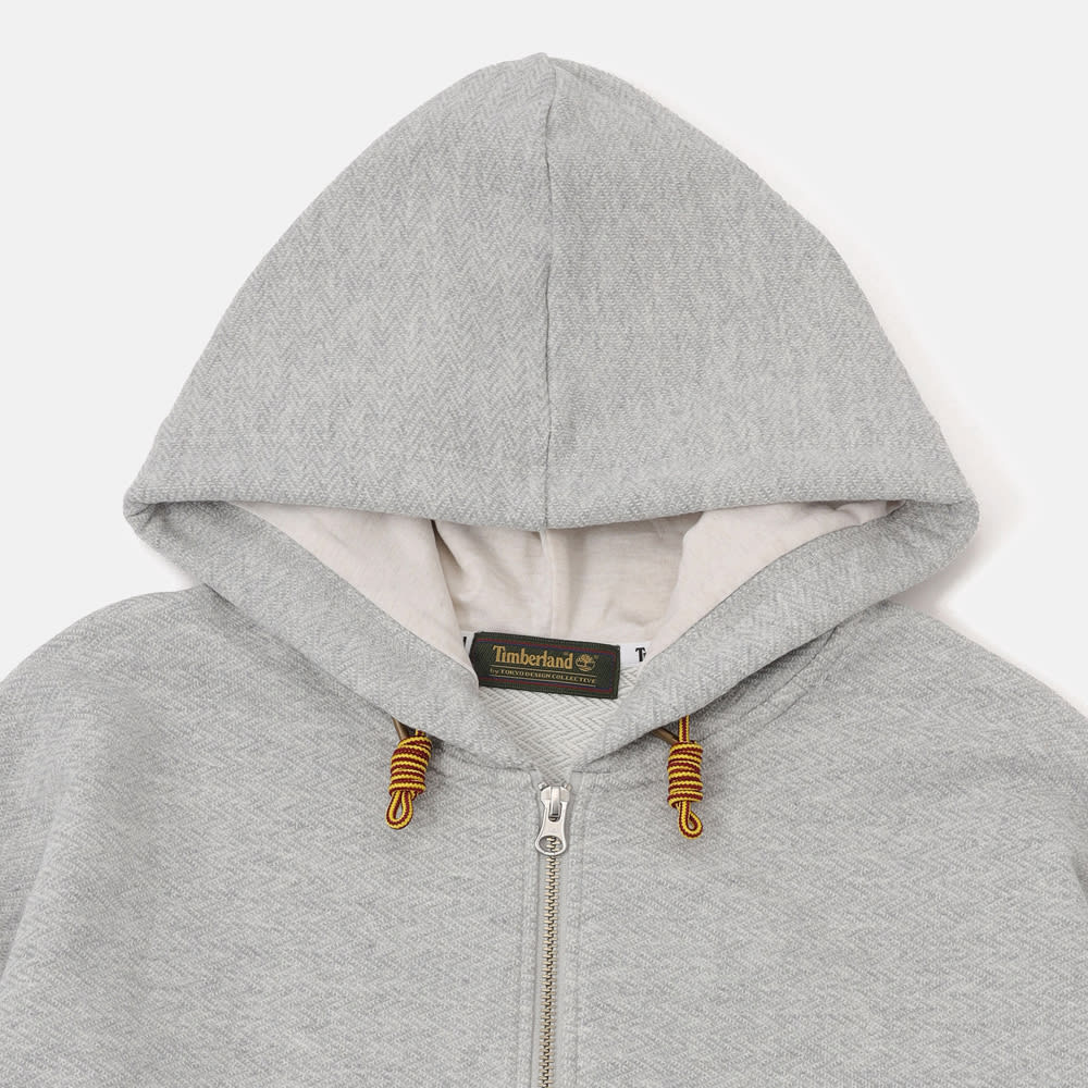 ヘリンボーン フルジップ スウェットシャツ ユニセックス