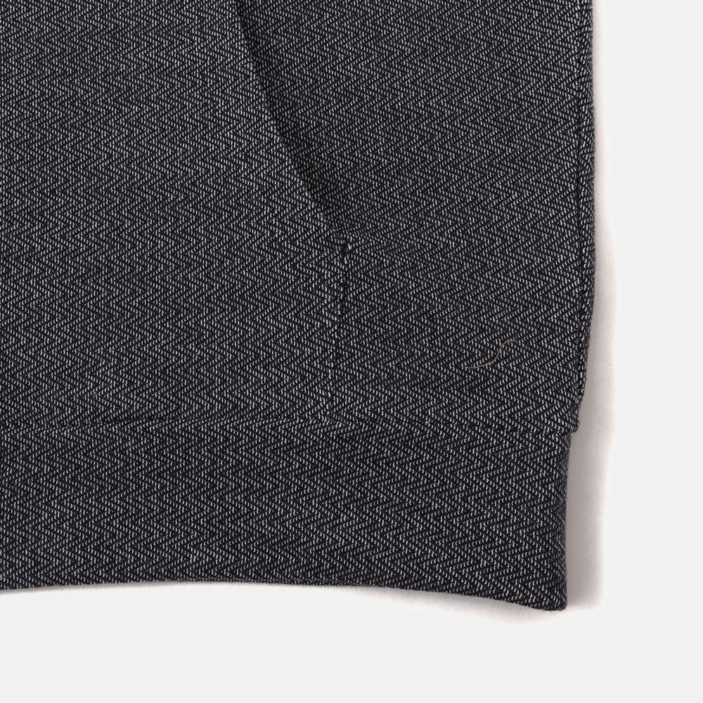 ヘリンボーン フルジップ スウェットシャツ ユニセックス