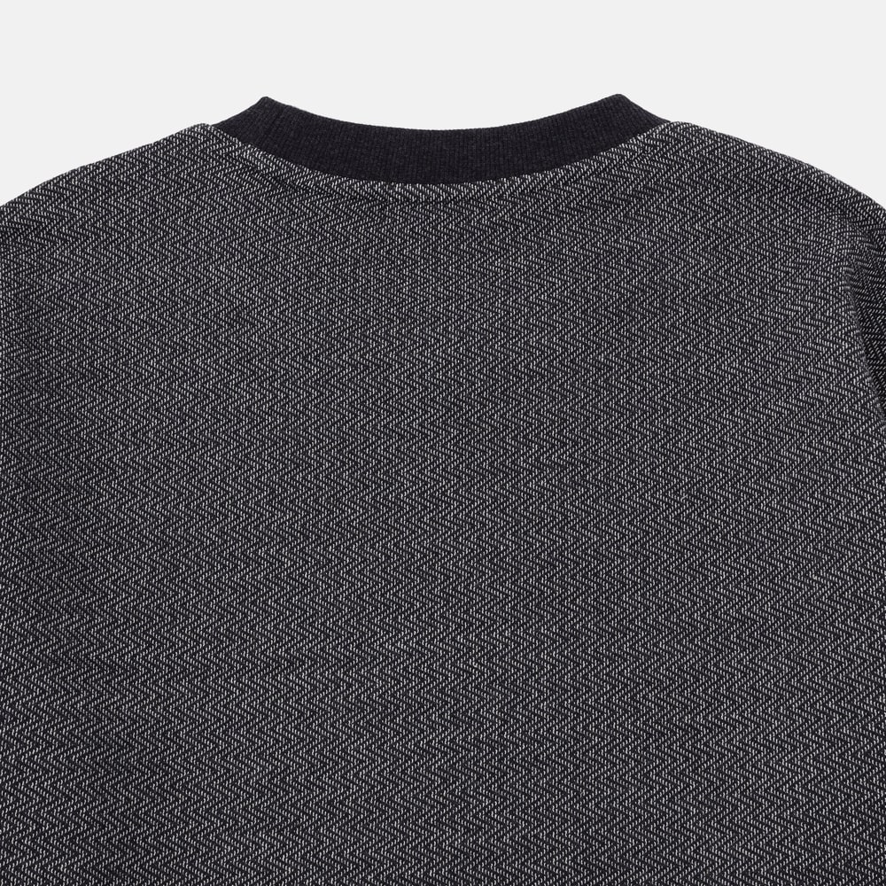 ヘリンボーン クルー スウェットシャツ ユニセックス