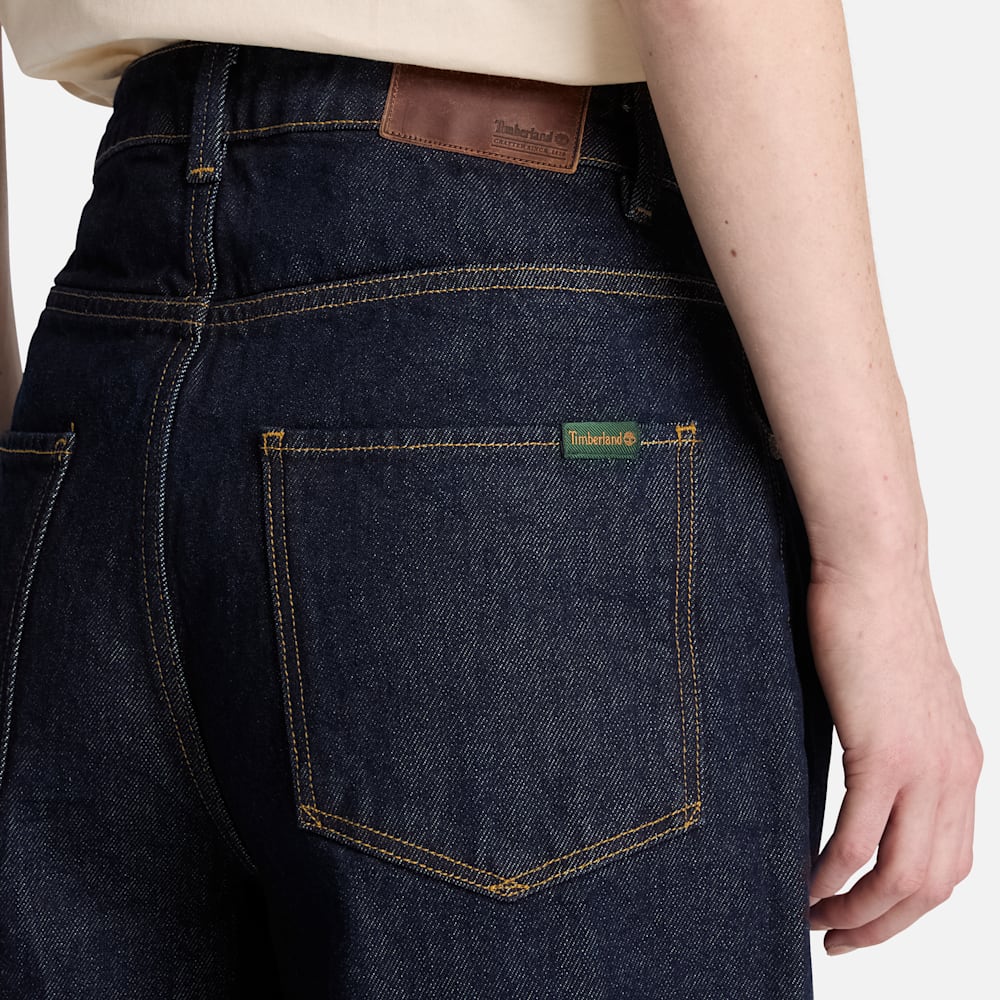 5ポケット ワイドレッグ デニム パンツ レディース