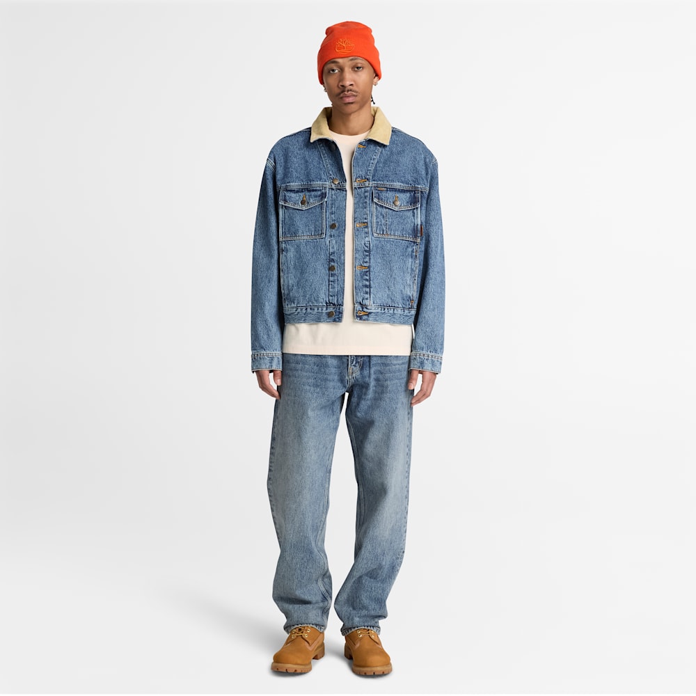 デニム トラッカー ジャケット