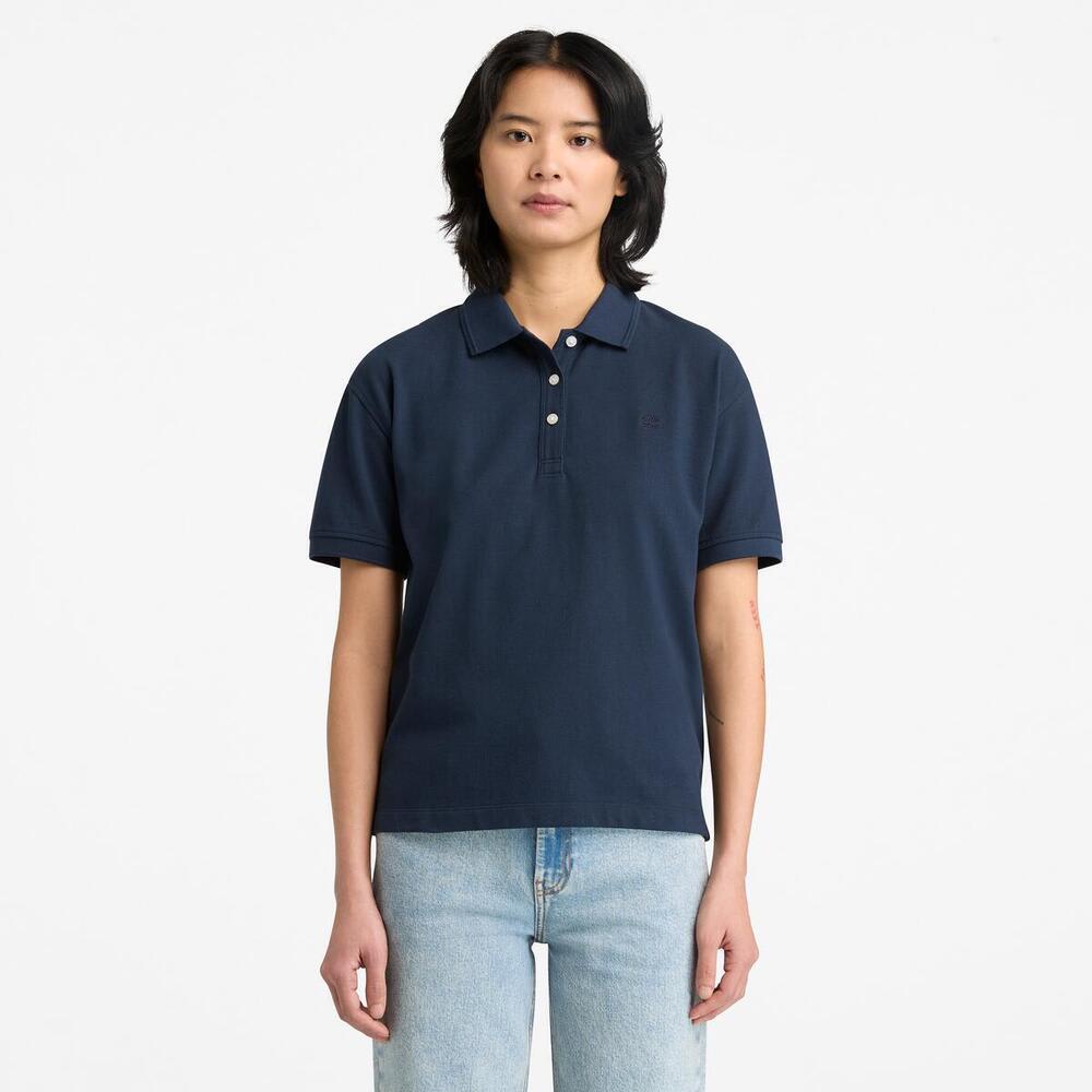 【WEB限定】 半袖 ピケ ポロシャツ レディース