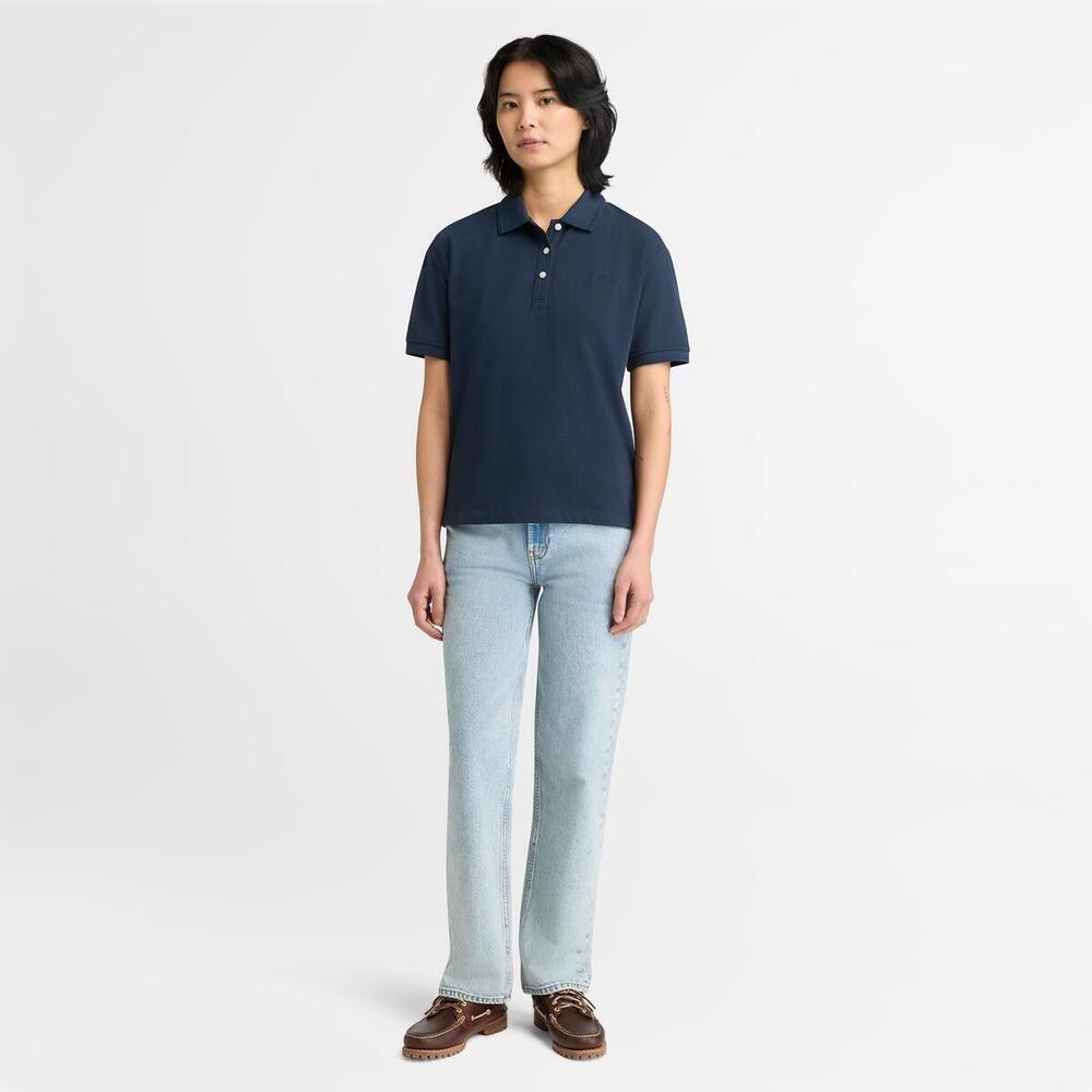 【WEB限定】 半袖 ピケ ポロシャツ レディース