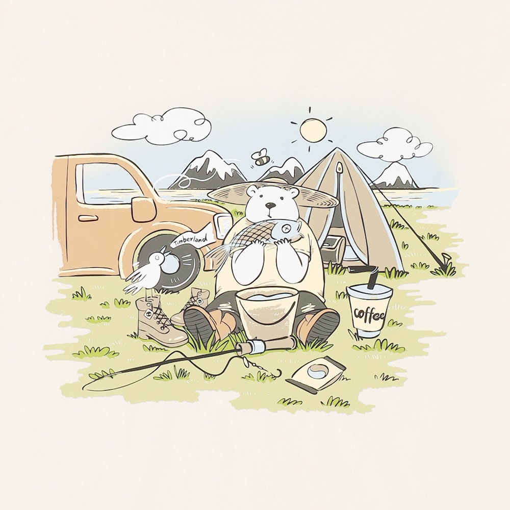 【WEB限定】ベア フィッシュ グラフィック Tシャツ ユニセックス